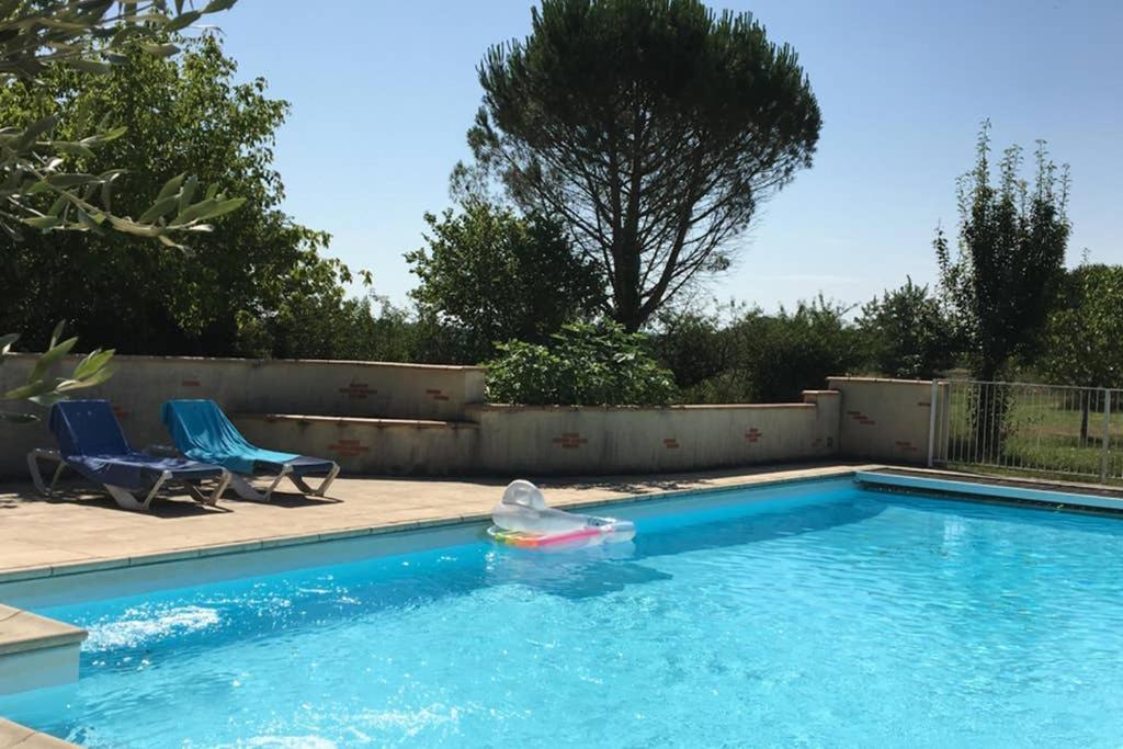 Domaine de Ménerque - petit château avec piscine Lisle-sur-Tarn Exterior foto